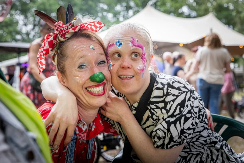 Verwendag 2023, clown met cliënt